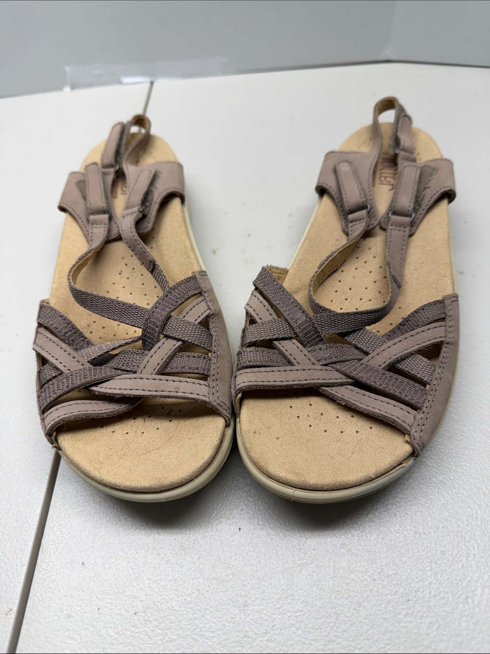 Hotter Comfort Concept MAISIE Strappy Sandals Size 7 Taupe